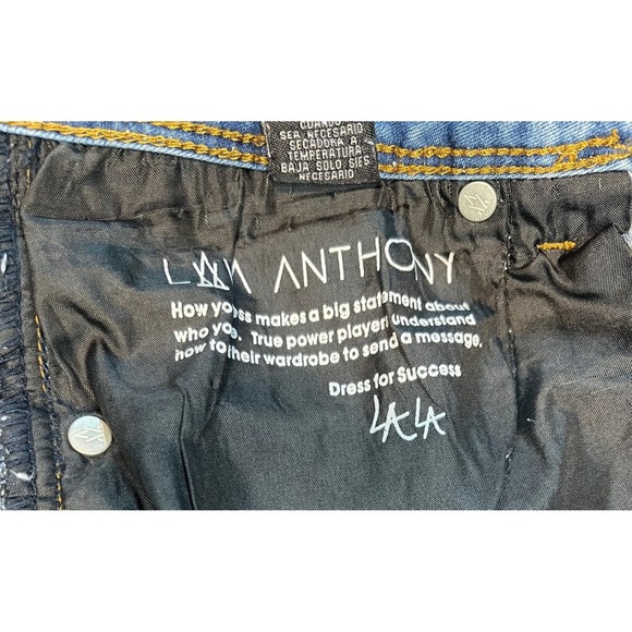 Lala Anthony Mid Rise Skinny Distressed Jeans, Size 16 - Picture 7 of 9